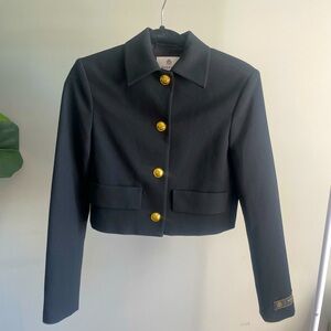 Aritzia Babaton Frances Cropped Jacket XXS Black